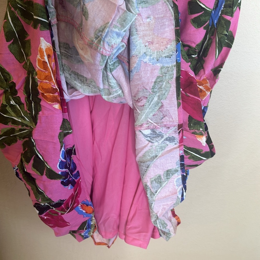 By The River Tropical Print Dress With Toucan Print Throughout Womens Size M - Picture 7 of 14